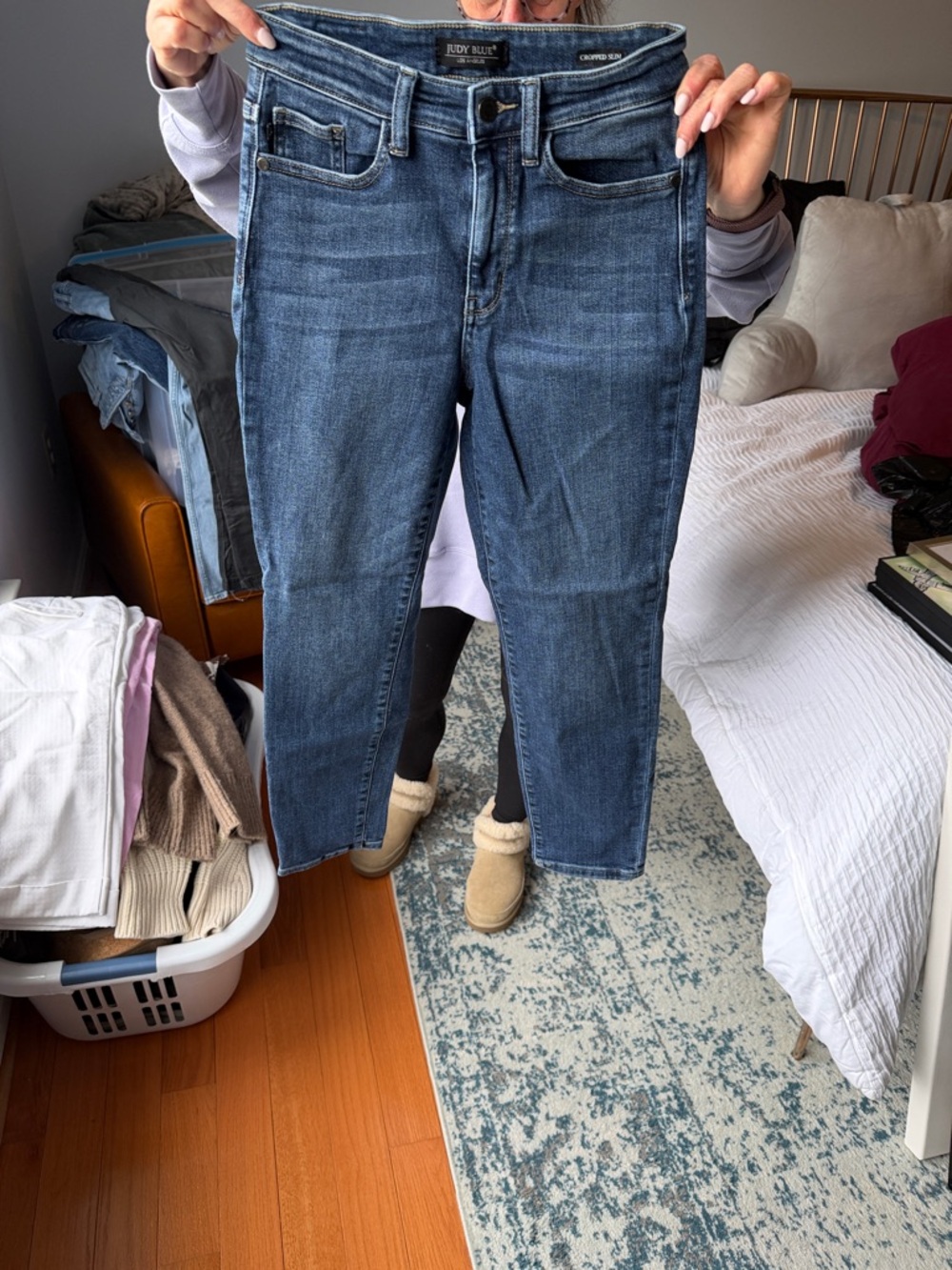 Judy Blue Dark Wash Ankle Skinny Jeans